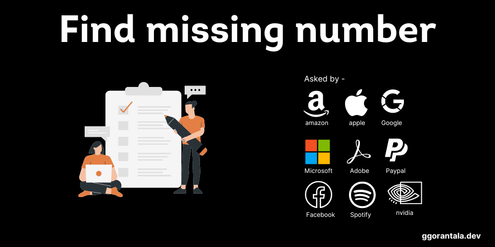 How to find a missing number in java