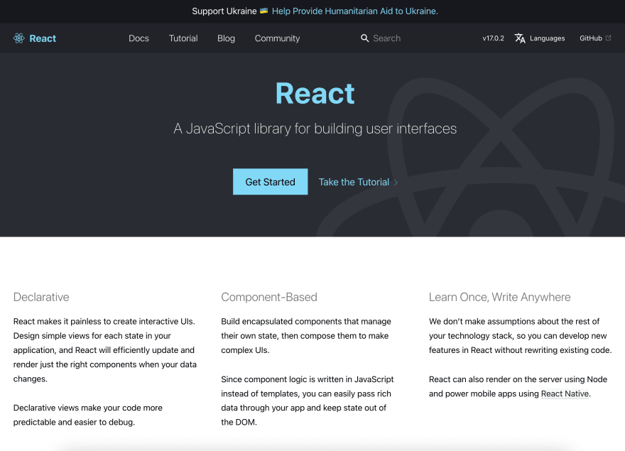React