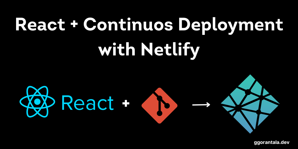 React app with continuous deployment using Netlify